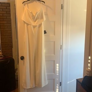 Lulu’s ‘power of love white strapless jumpsuit’